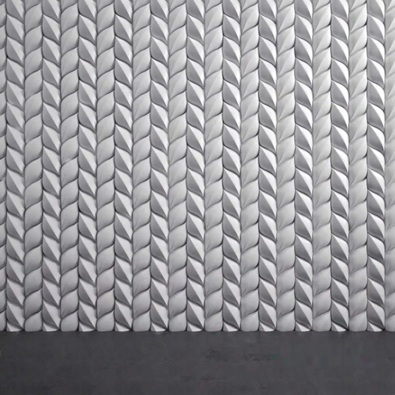 Gray Rope-Like Wall 3D Model – 1805 – VRAY Render
