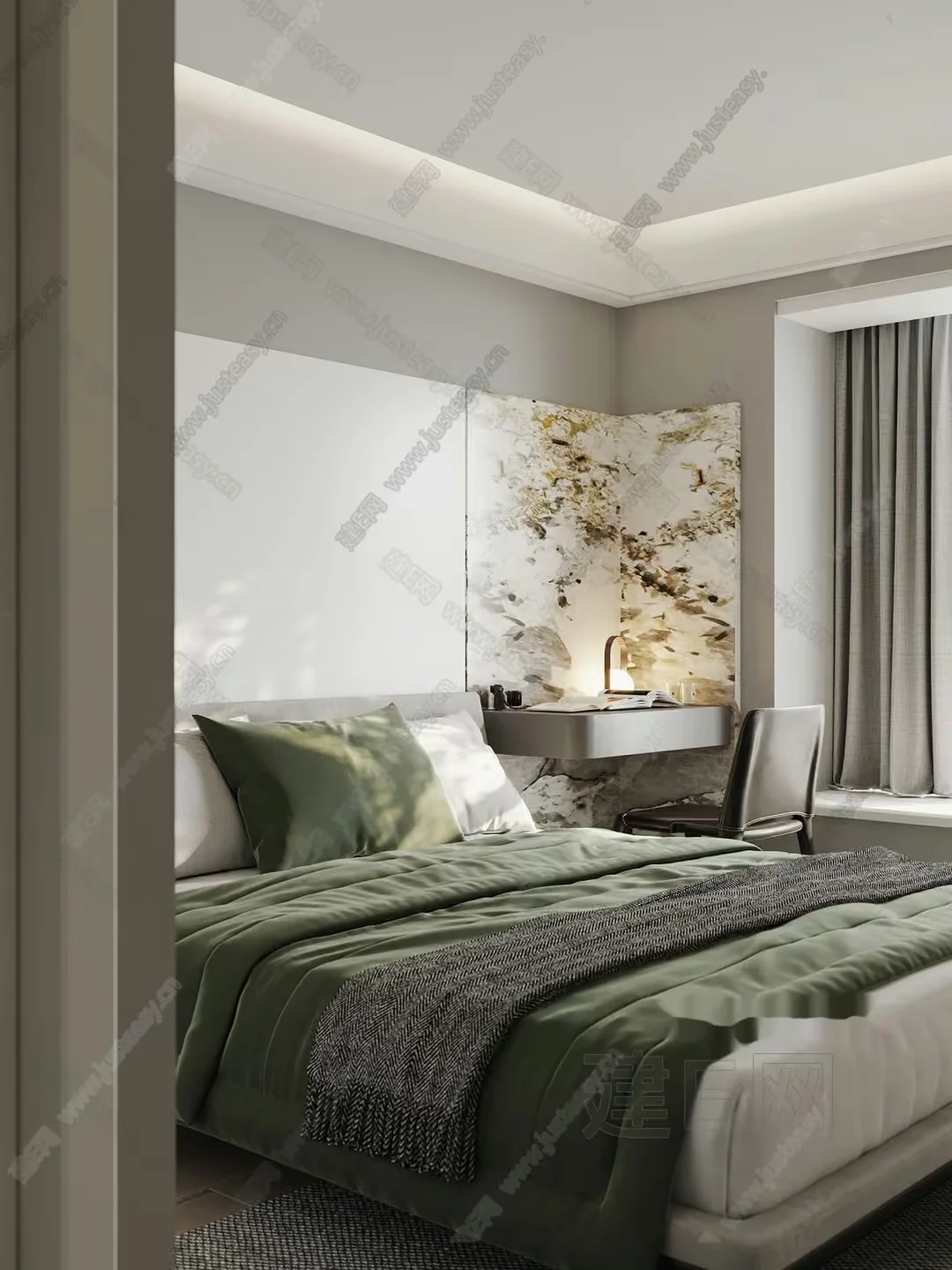 Cozy Bedroom 3D Model – 4651 – VRAY Render