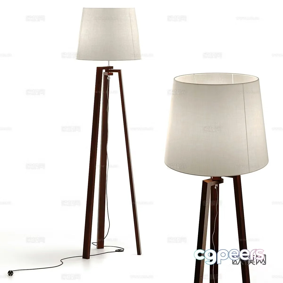 Modern floor lamp 3d model