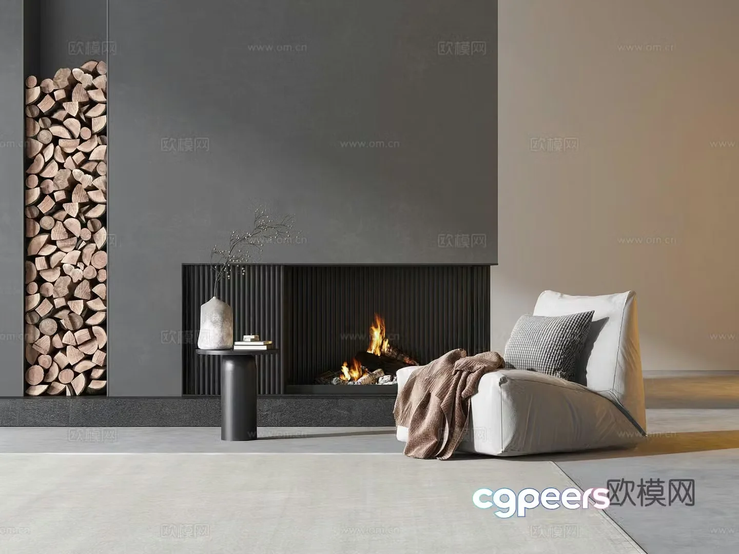 Modern lazy sofa 3d model