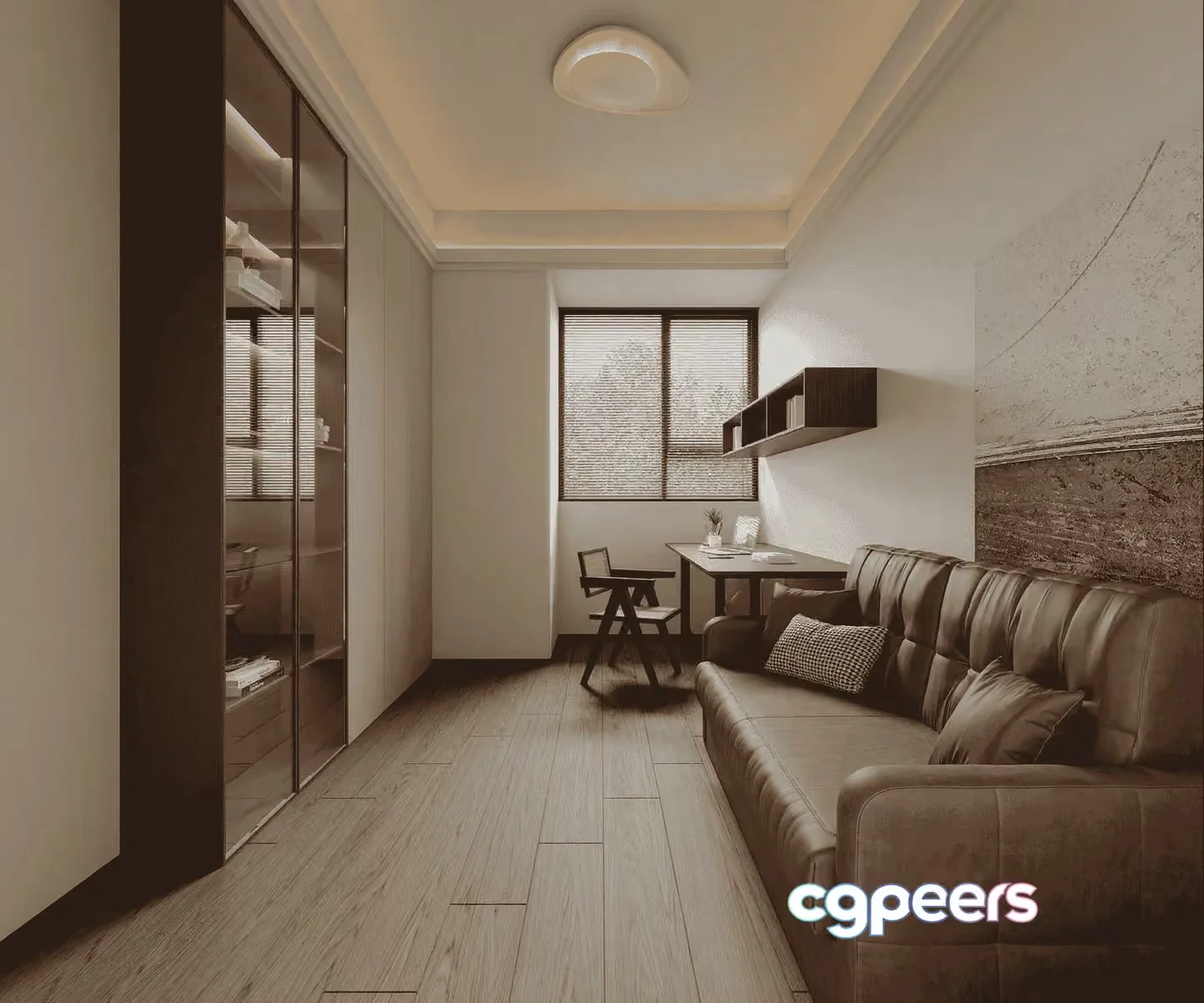 Modern Living Room 3D Model – 23683 – VRAY Render