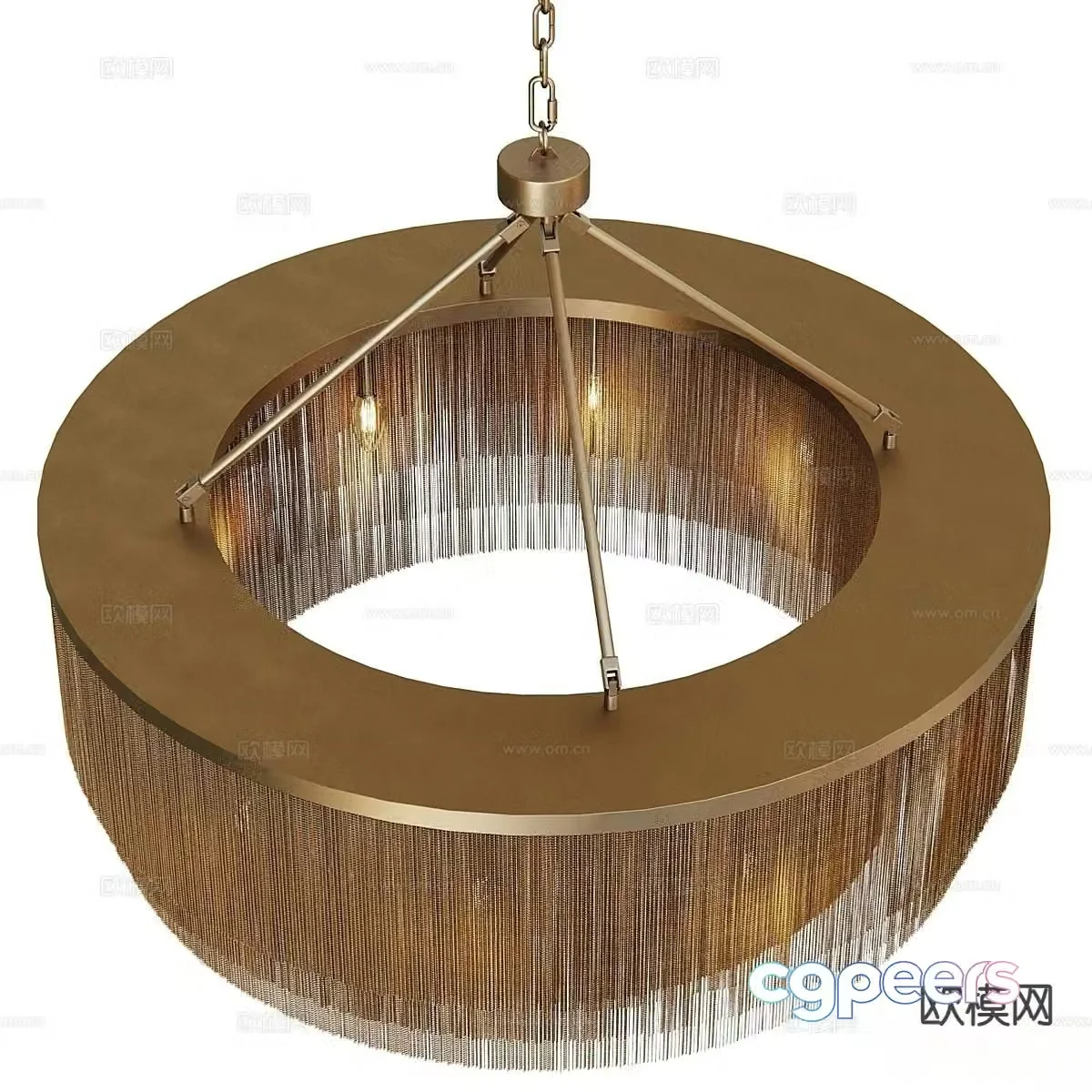 Eichholtz Italian luxury chandelier tassel lamp 3D model