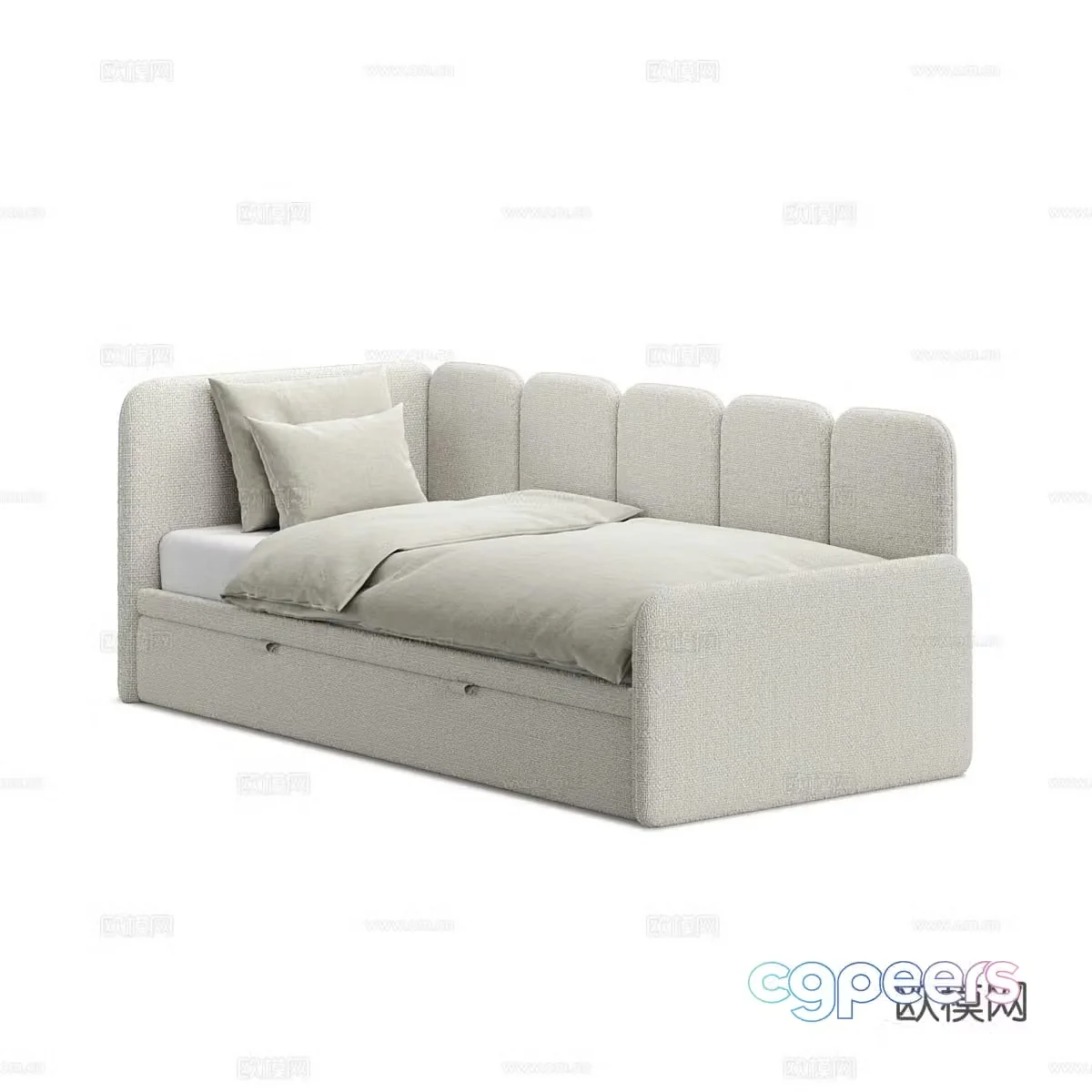 Modern simple sofa bed Sofa bed Simple bed Bedroom bed 3D model