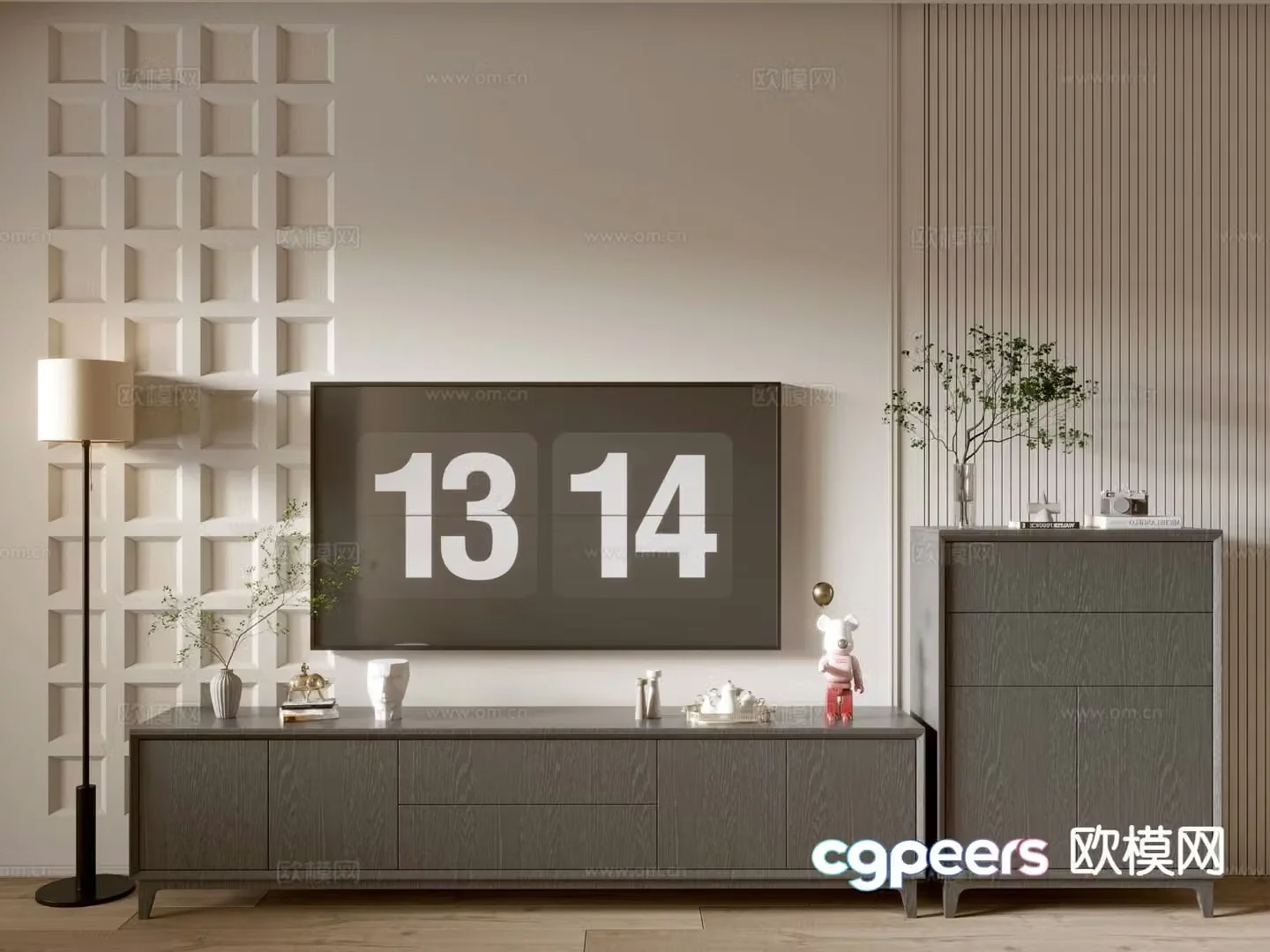 Modern TV cabinet 3d model