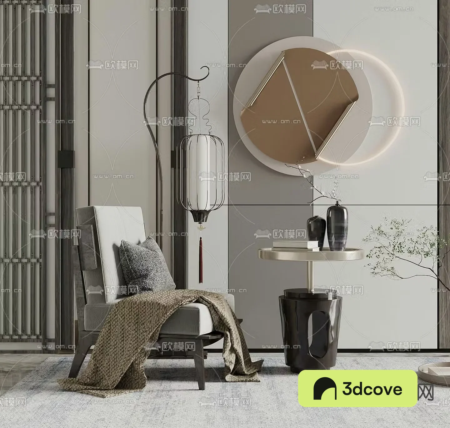 New Chinese style chair leisure chair table and