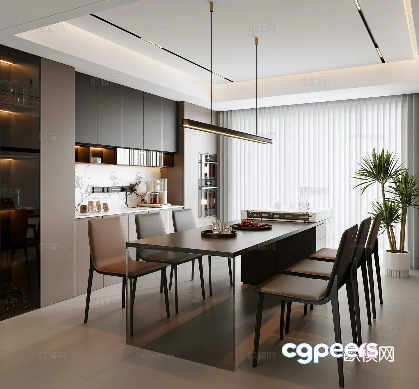 Italian restaurant 3d model