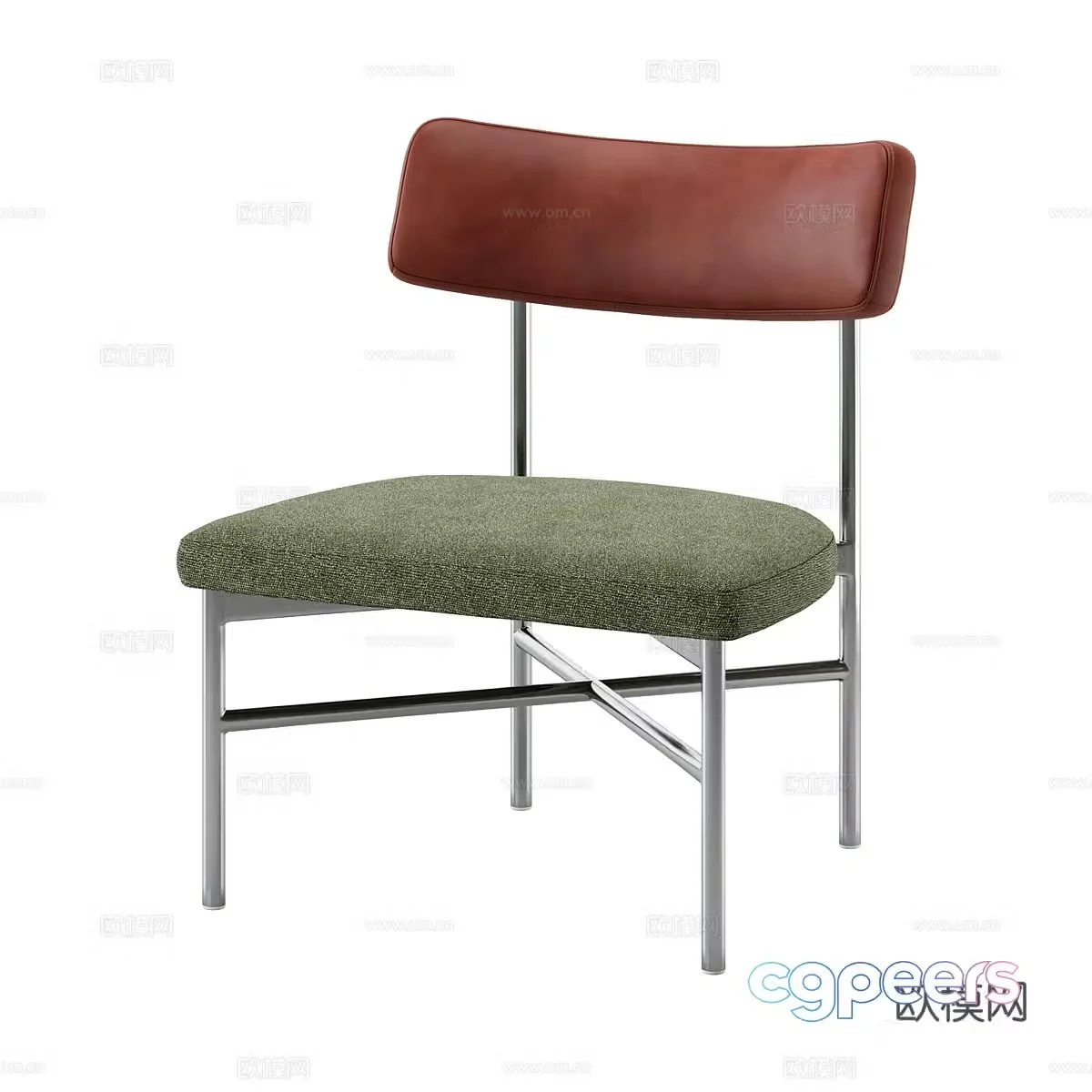 Modern simple single sofa single sofa simple sofa living room sofa casual sofa 3d model