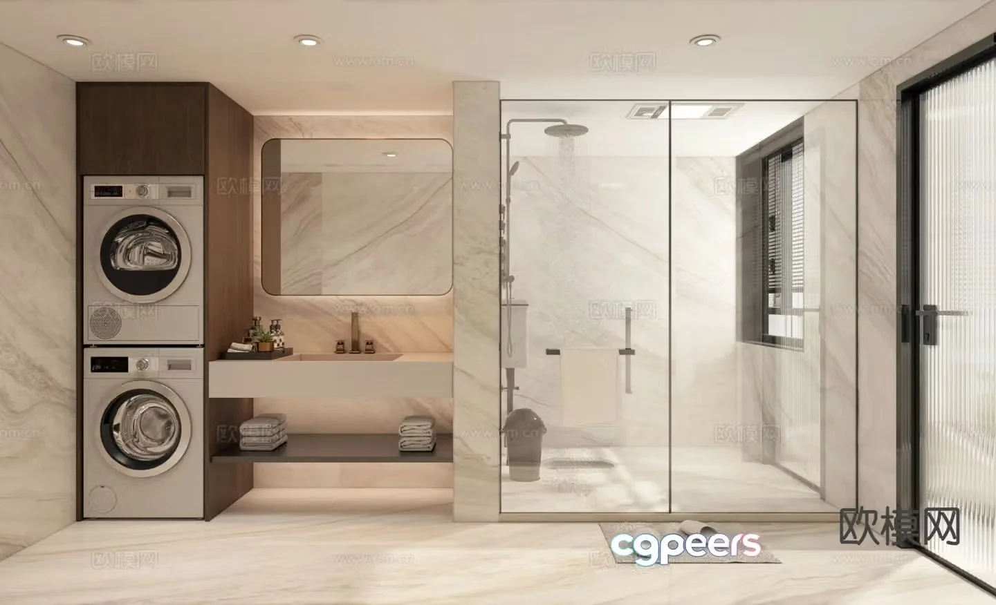 Modern bathroom 3d model