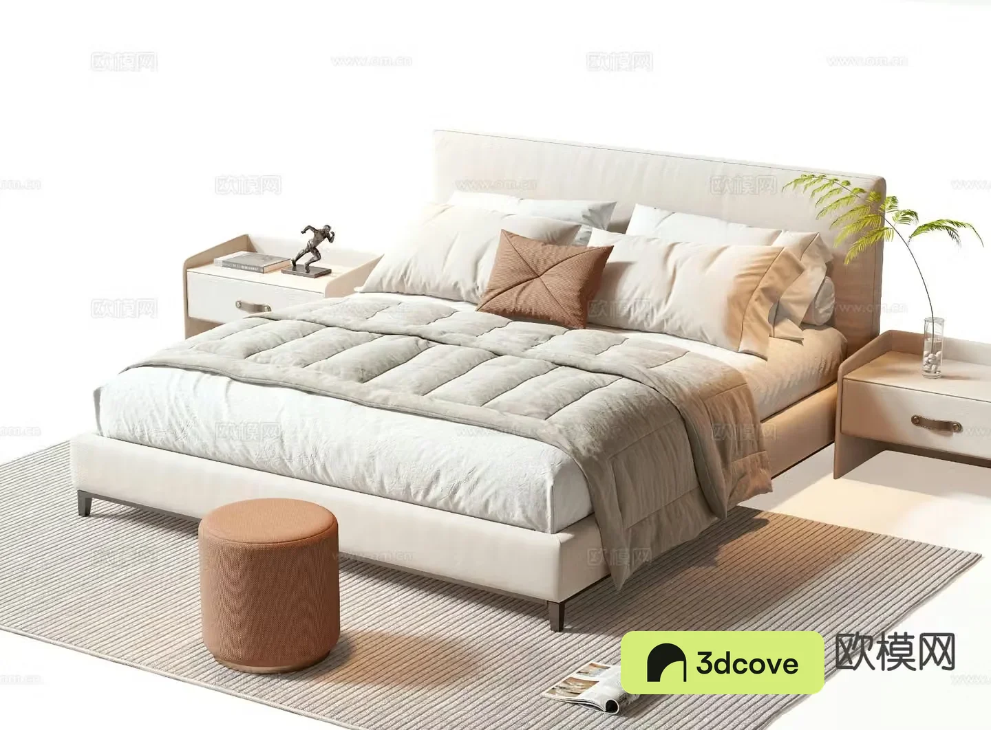 Modern double bed