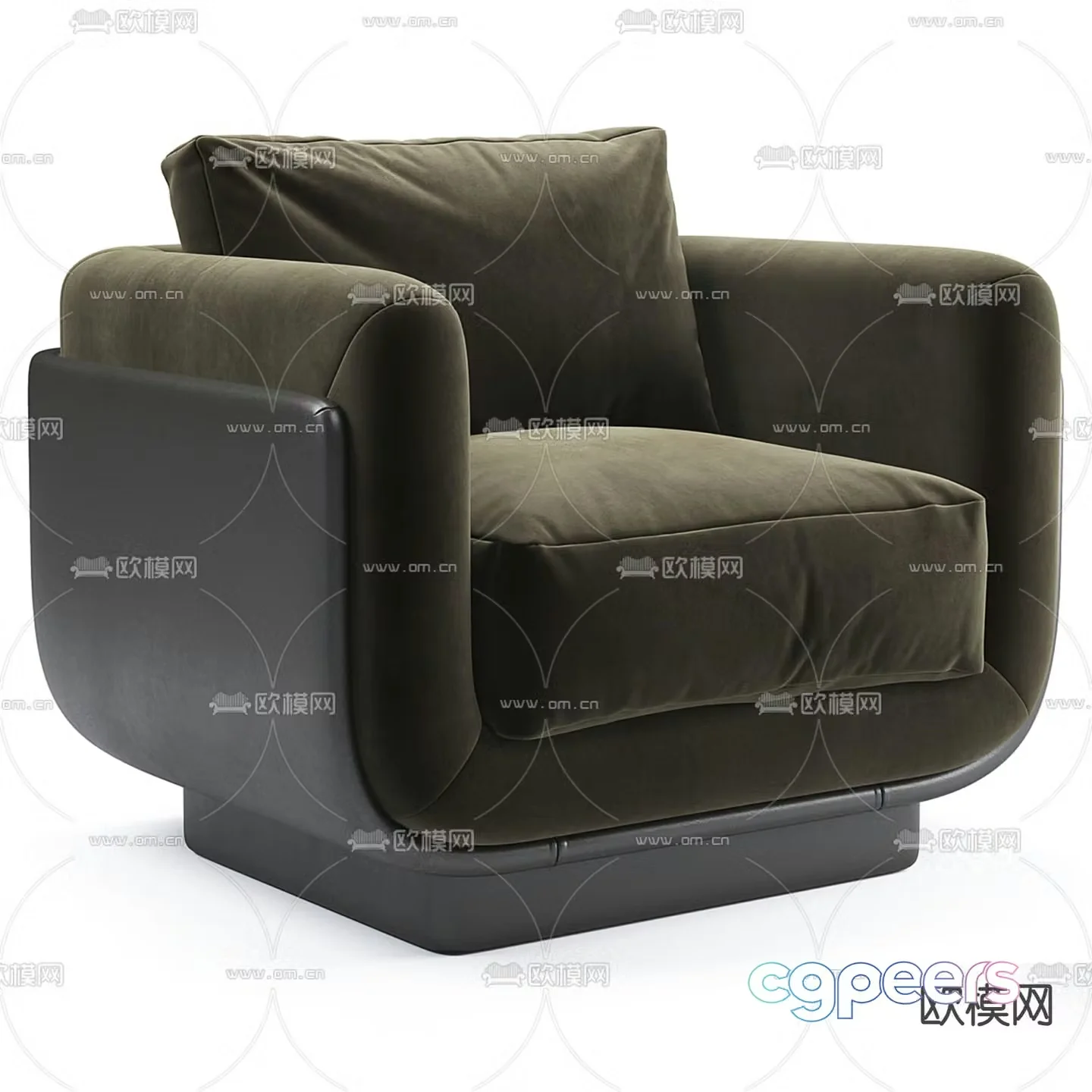 Single sofa 3d model