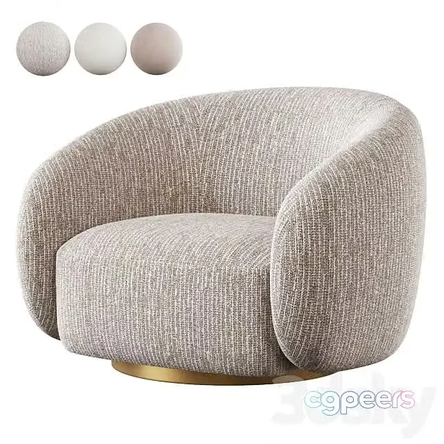 3ds Max Free – Eichholtz Swivel Chair Brice