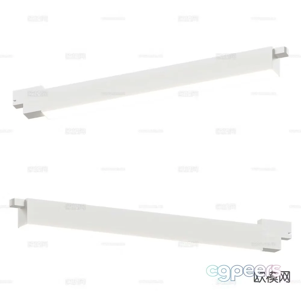Minimalist track light LED ceiling light 3d model