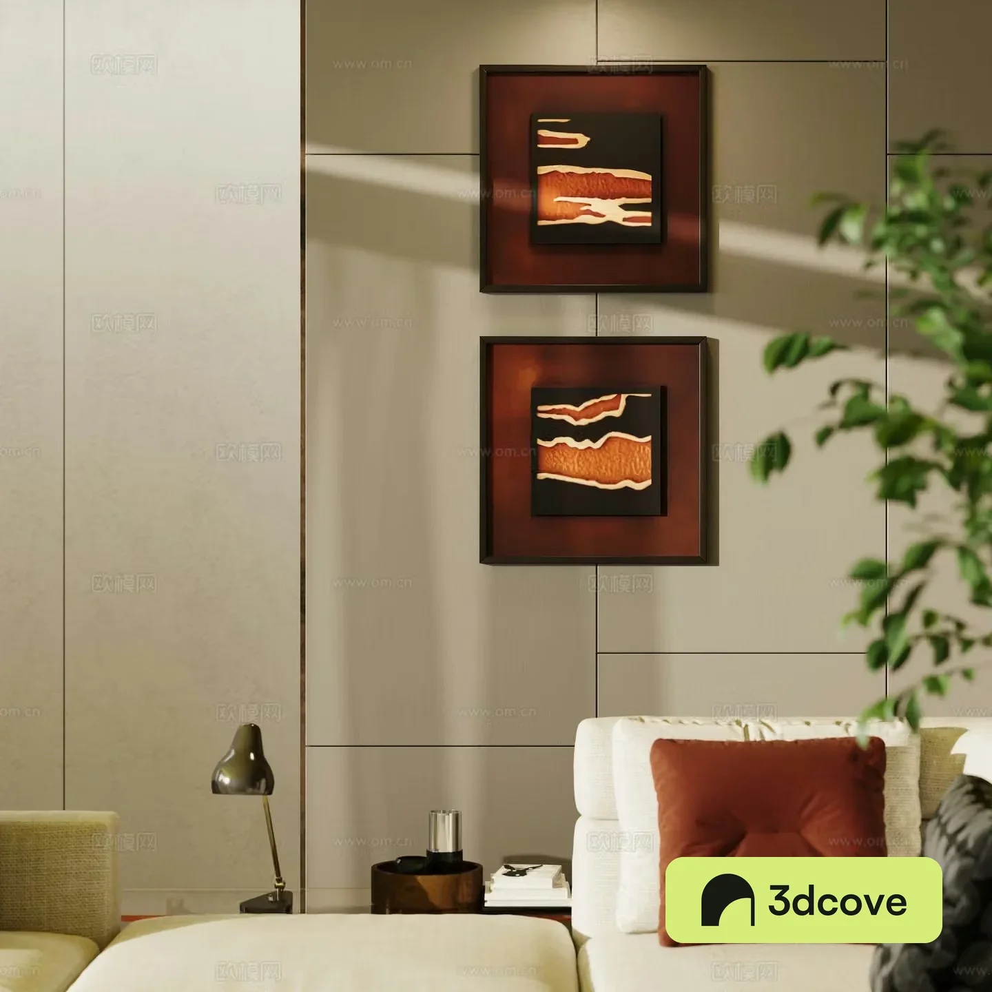 Modern art decorative combination hanging painting