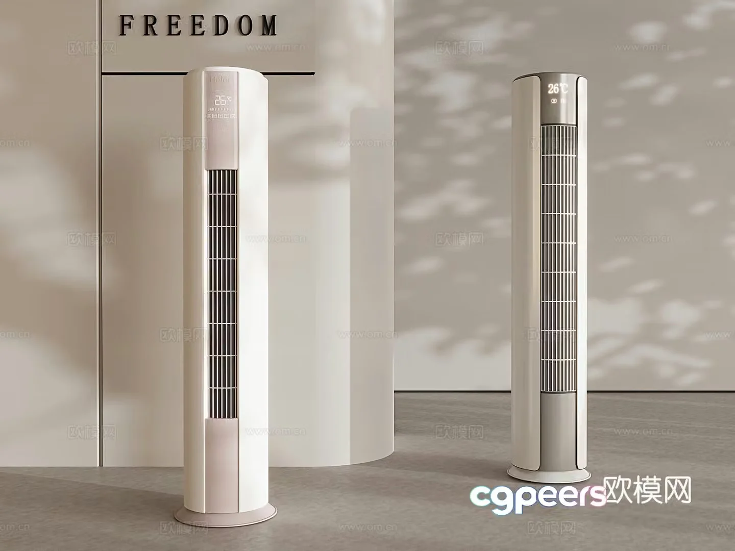 Vertical air conditioner smart air conditioner 3d model