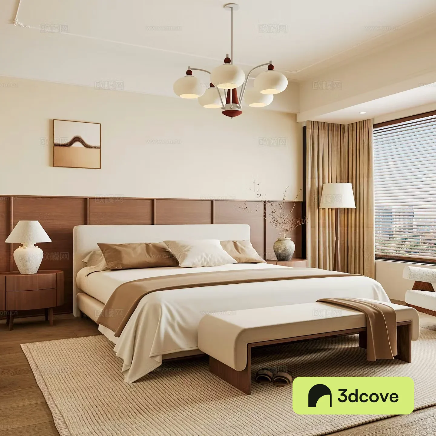 Modern home bedroom Modern bedroom Italian bedroom Simple bedroom Italian bed