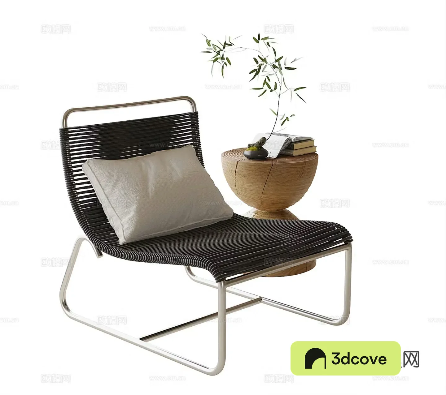 Modern leisure chair single chair side table corner table
