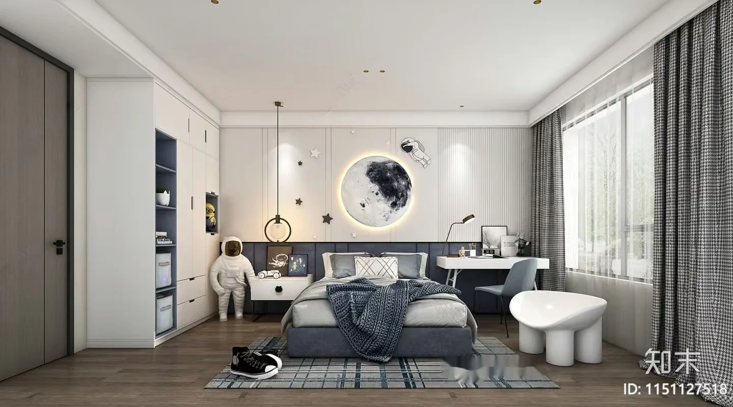 Modern Bedroom Design 3D Model – 15361 – VRAY Render