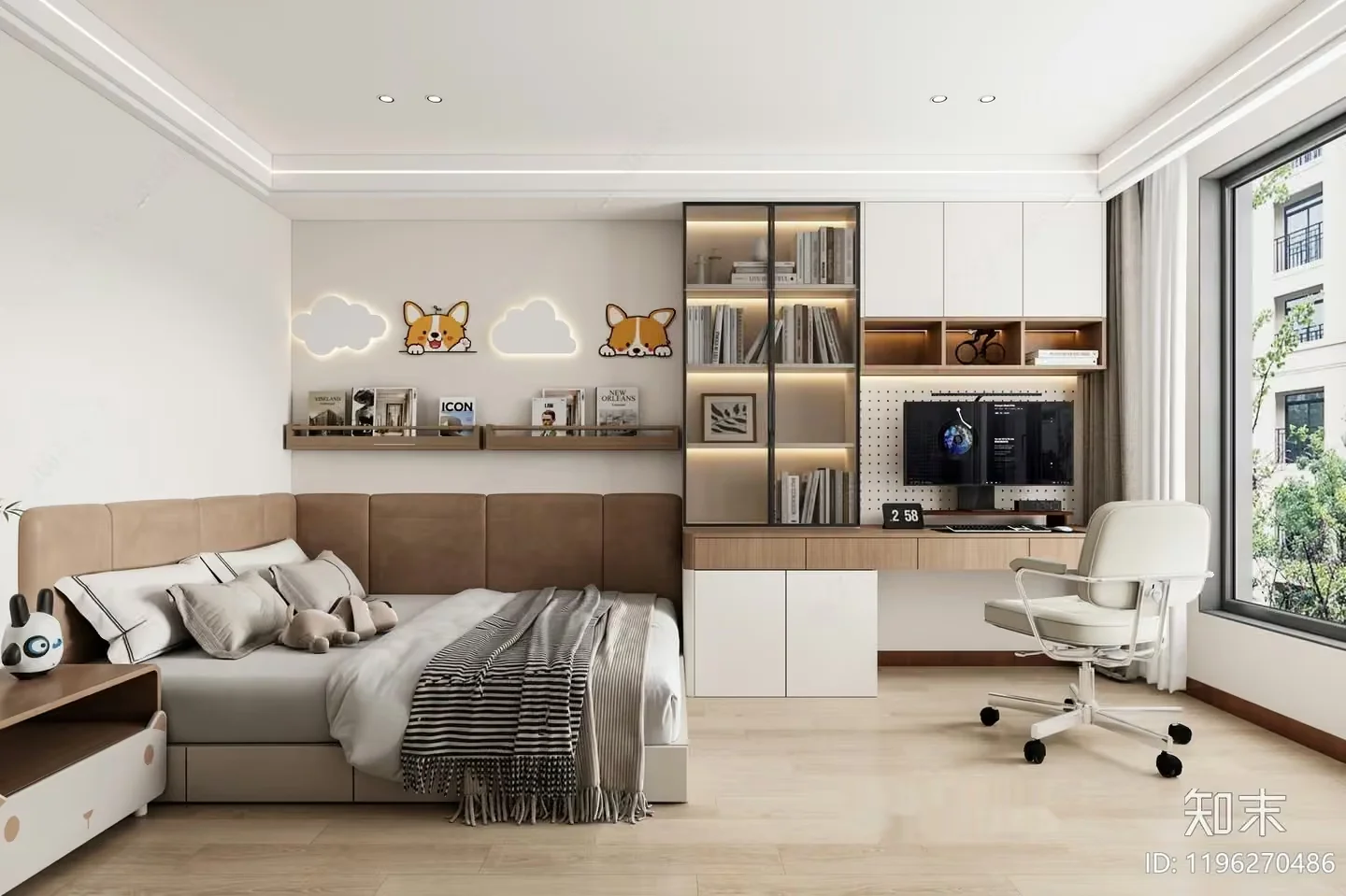 Modern Bedroom 3D Model – 10012 – VRAY Render