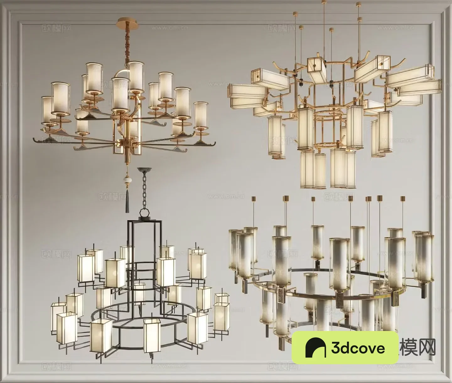 New Chinese style chandelier multi-head chandelier