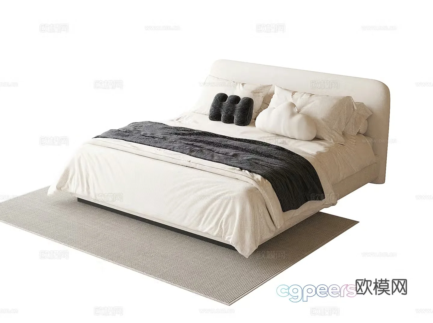Modern children’s bed 3d model