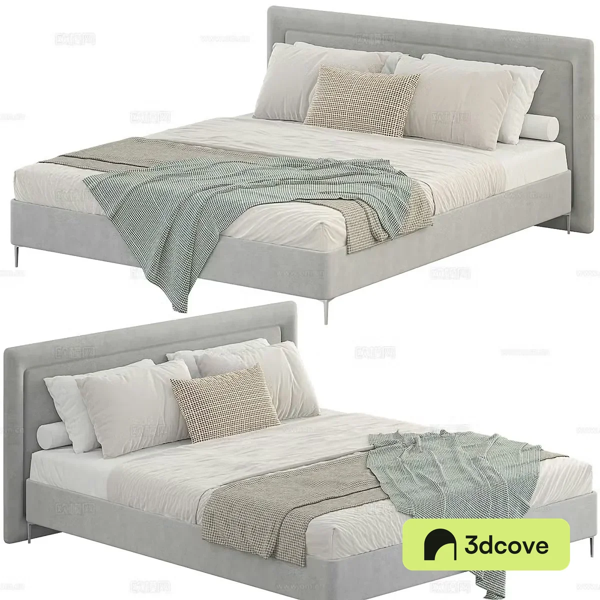 New Chinese Fiuggi fabric double bed