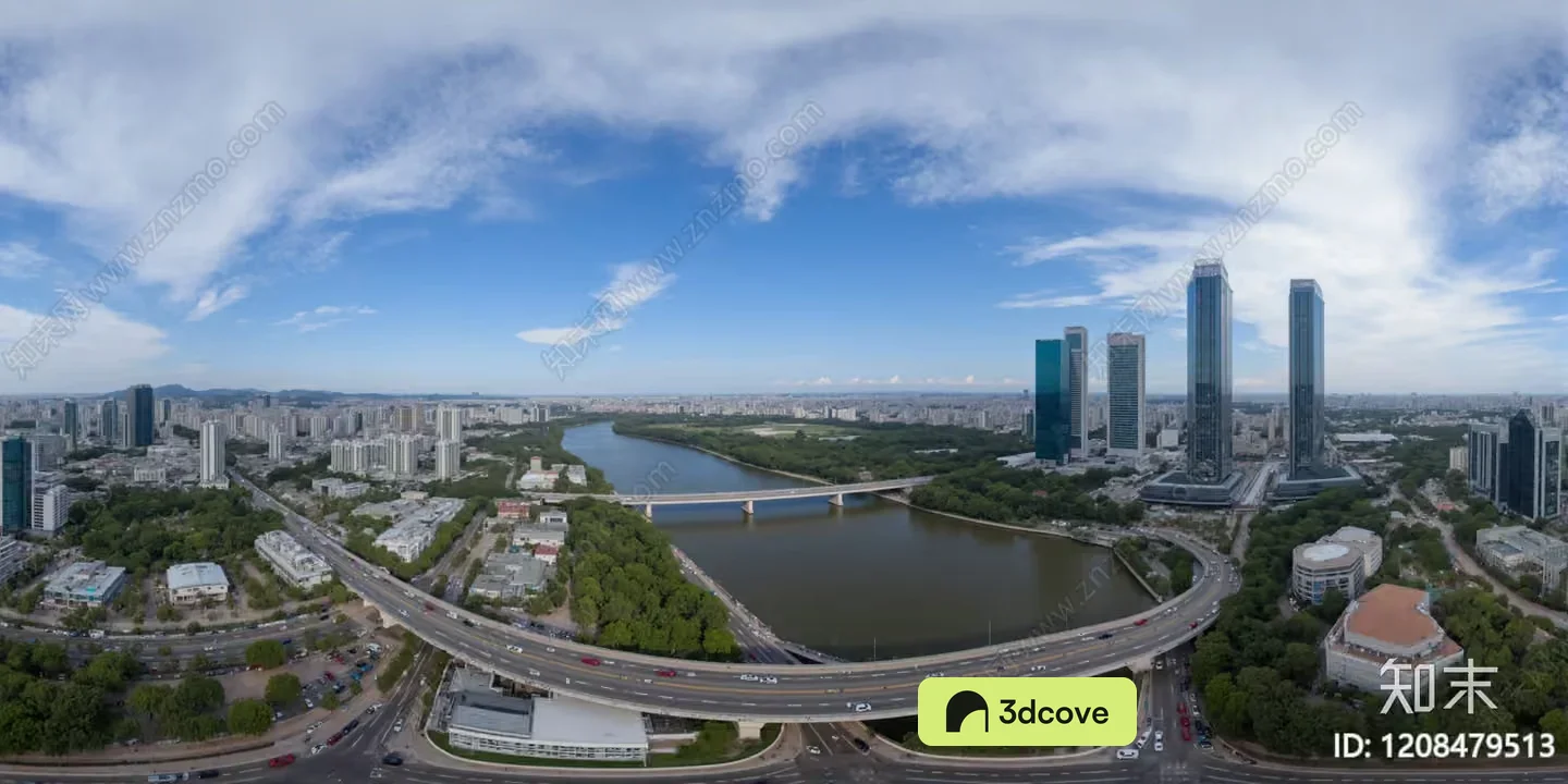 Cityscape With A Bridge