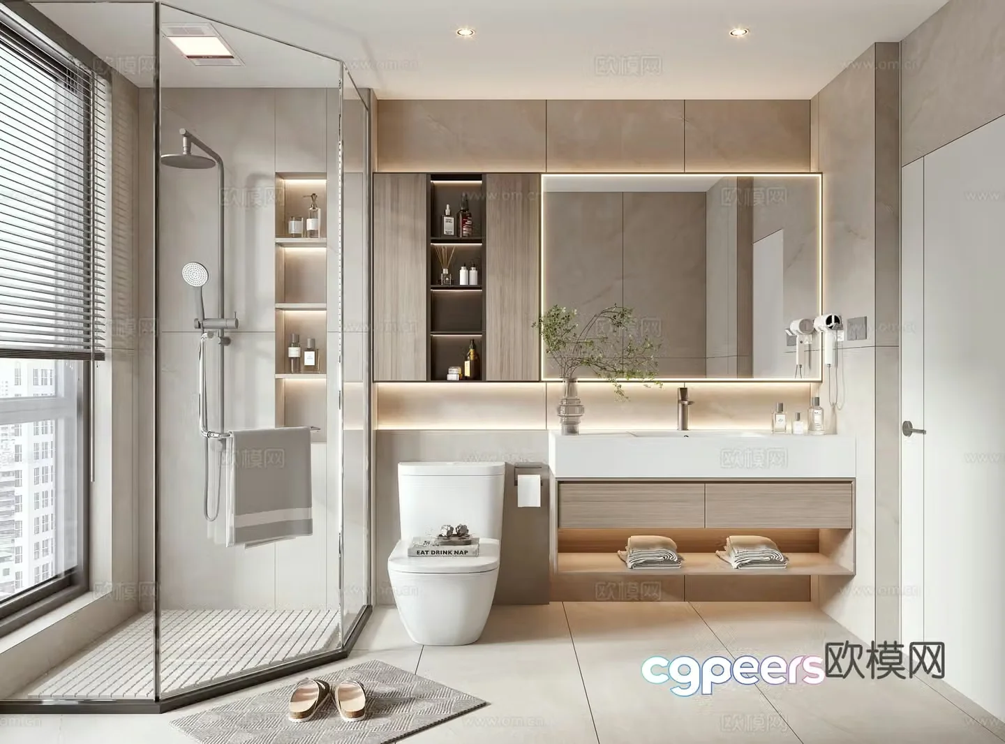 Modern bathroom 3d model