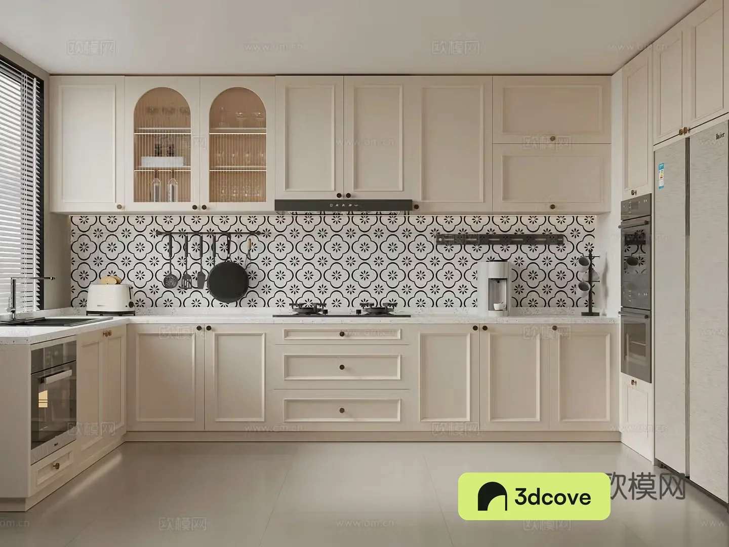 French kitchen appliances stove