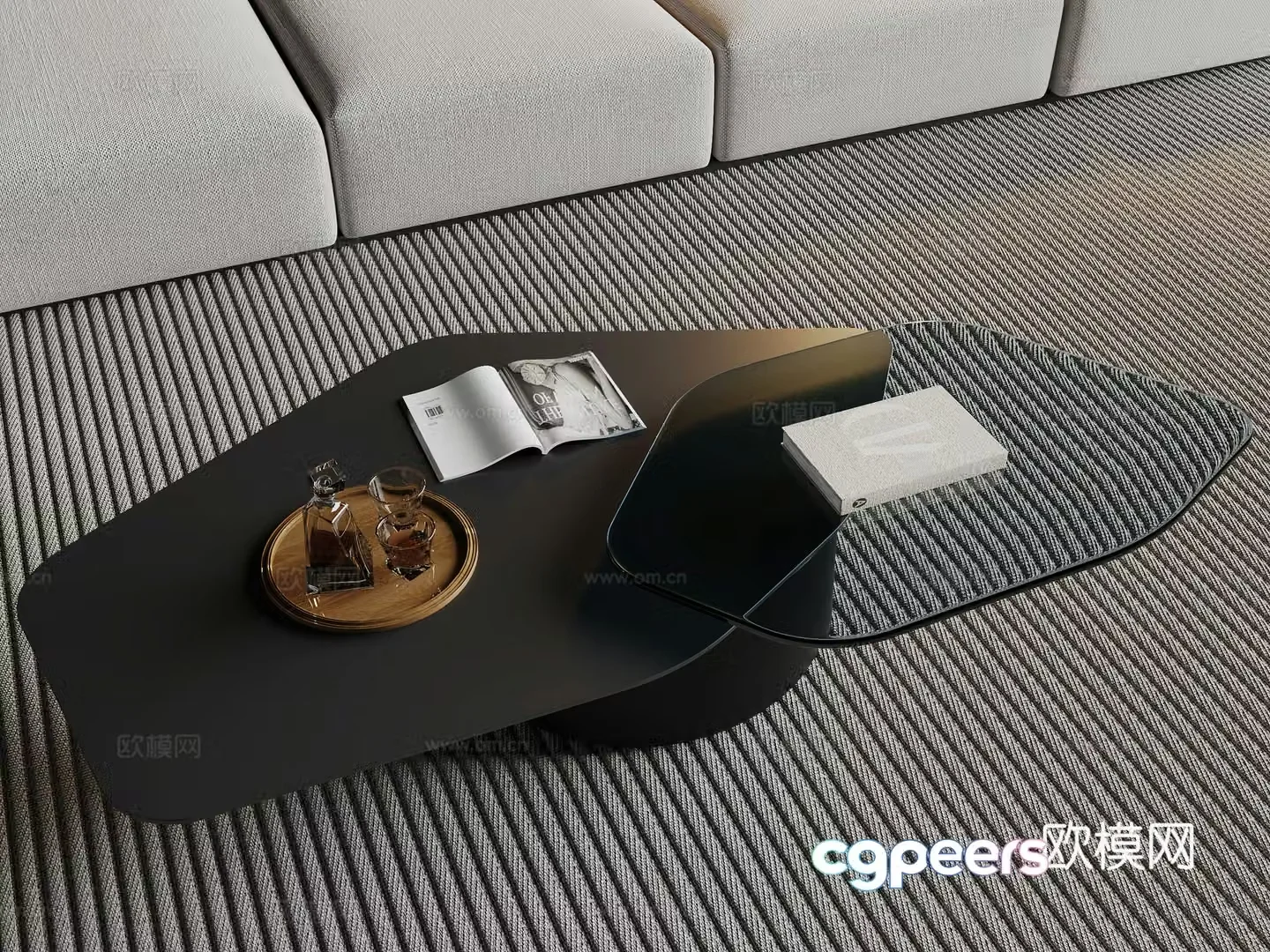 Modern coffee table 3d model