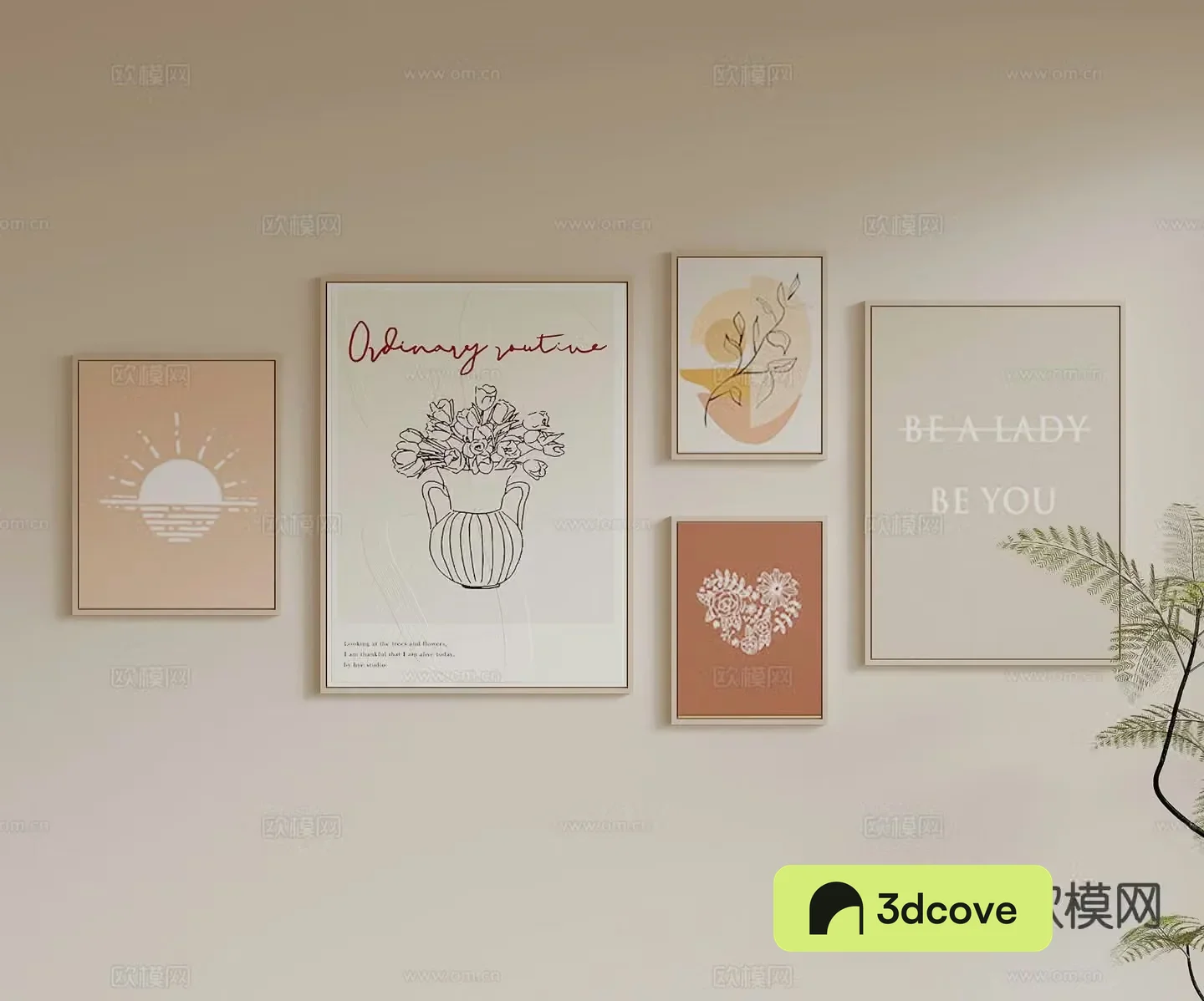 Creamy wind hanging painting Art painting Decorative painting