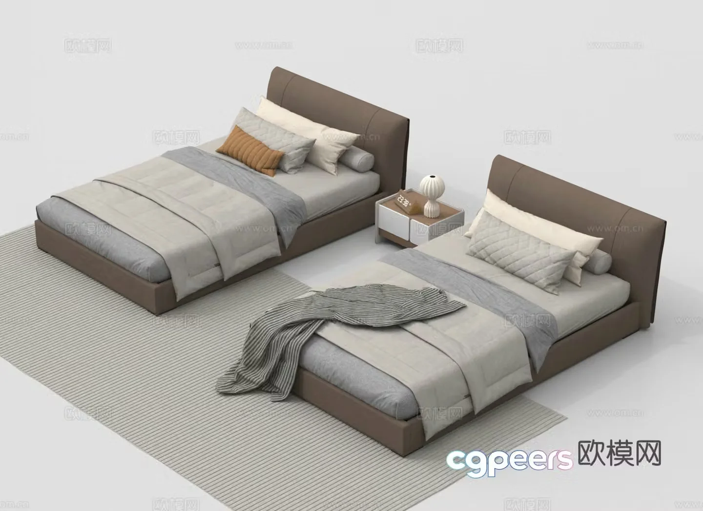 Single bed 3d model