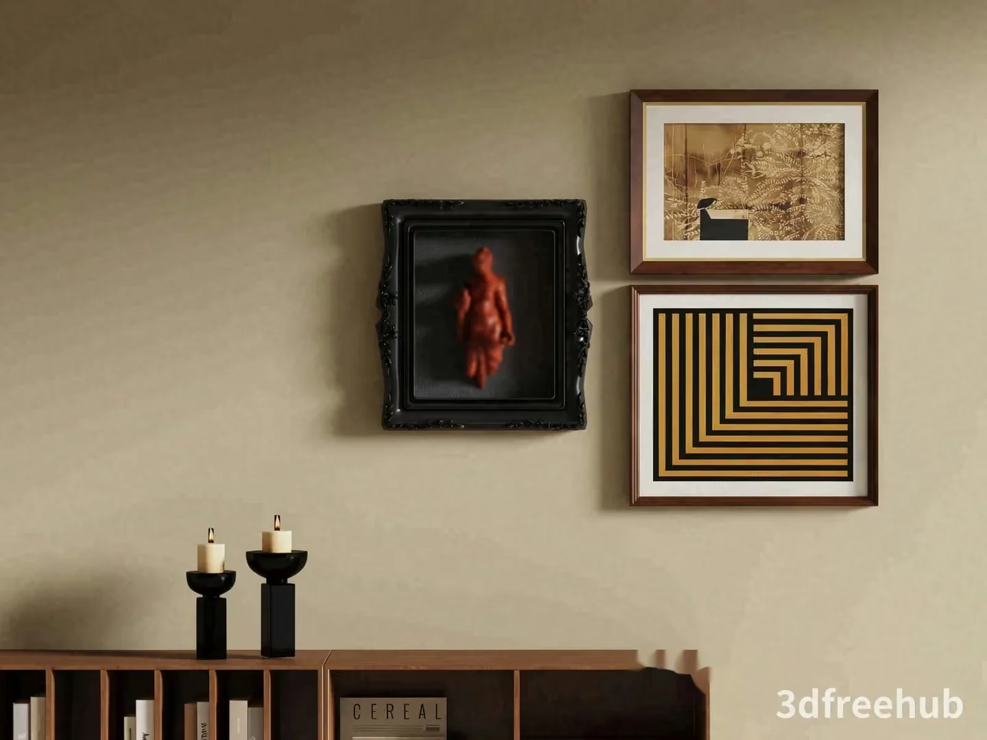 Modern Living Room 3D Model – 23540 – VRAY Render