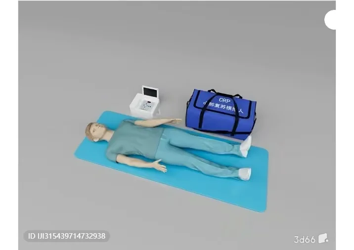 A Person In Blue Scrubs 3D Model – 3102 – VRAY Render