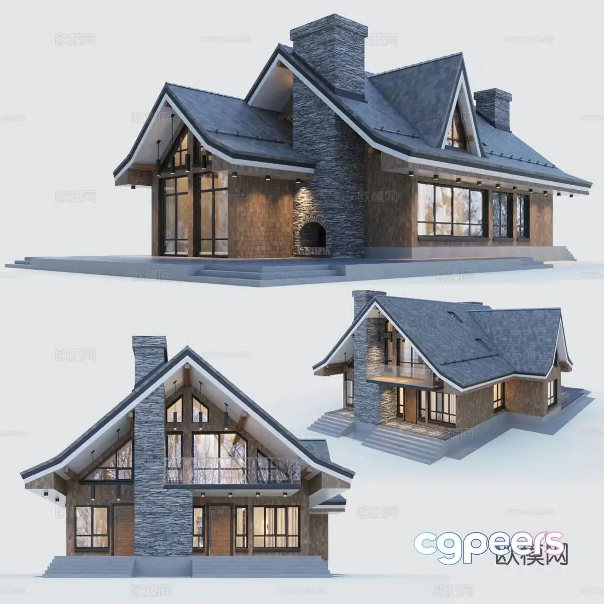Villa 3d model