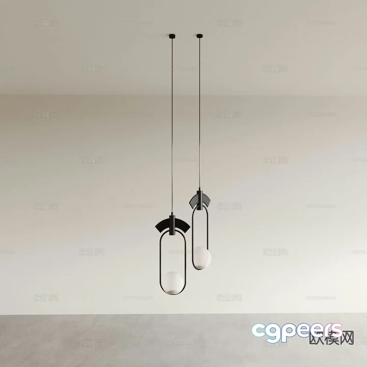 Modern chandelier restaurant chandelier bar chandelier 3d model