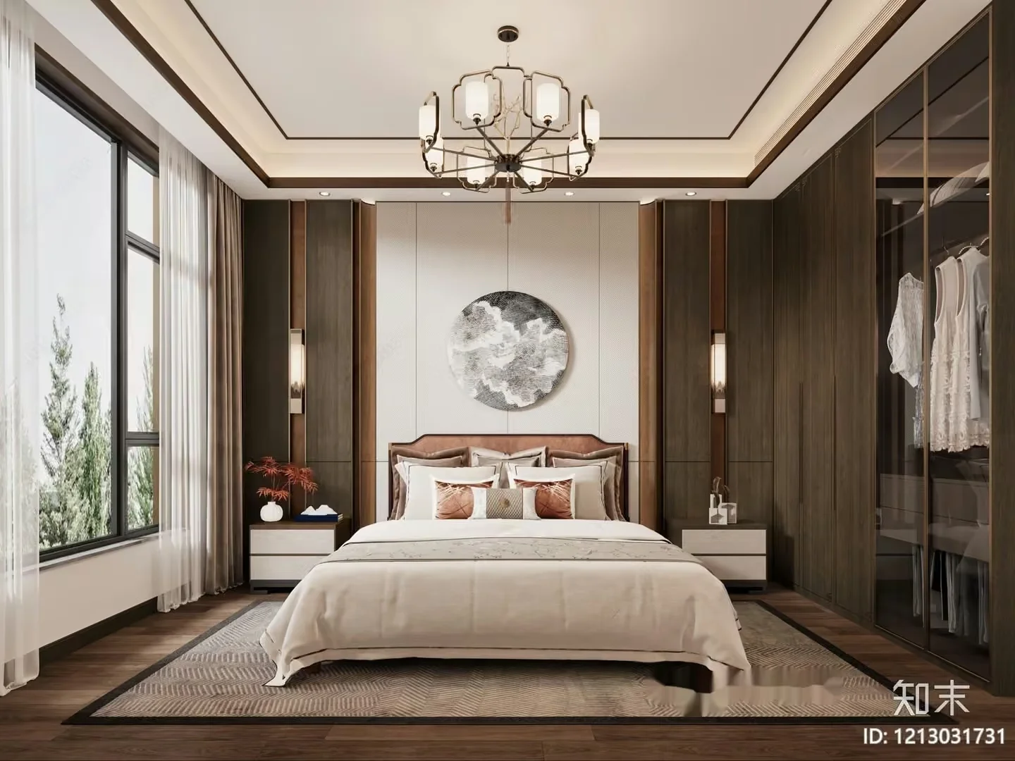 Cozy Bedroom 3D Model – 2431 – VRAY Render