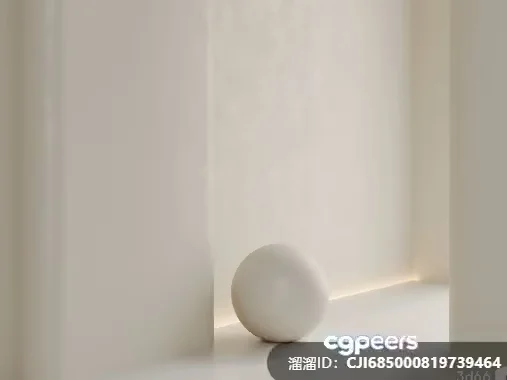 White Sphere In Corner 3D Model – 22304 – CORONA Render
