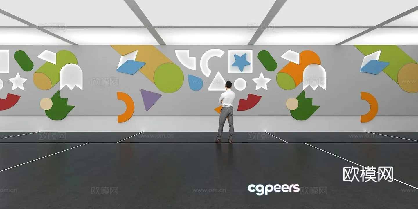 Cultural wall Children’s cultural wall Display wall Classroom Exhibition hall Campus culture Corridor Teaching 3D model
