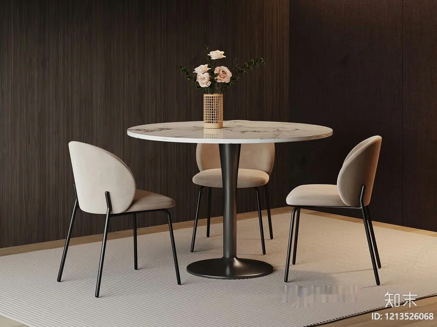 Modern Dining Room 3D Model – 7263 – VRAY Render