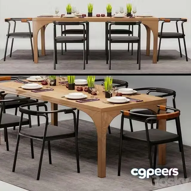 3ds Max Free – Living Divani dining group