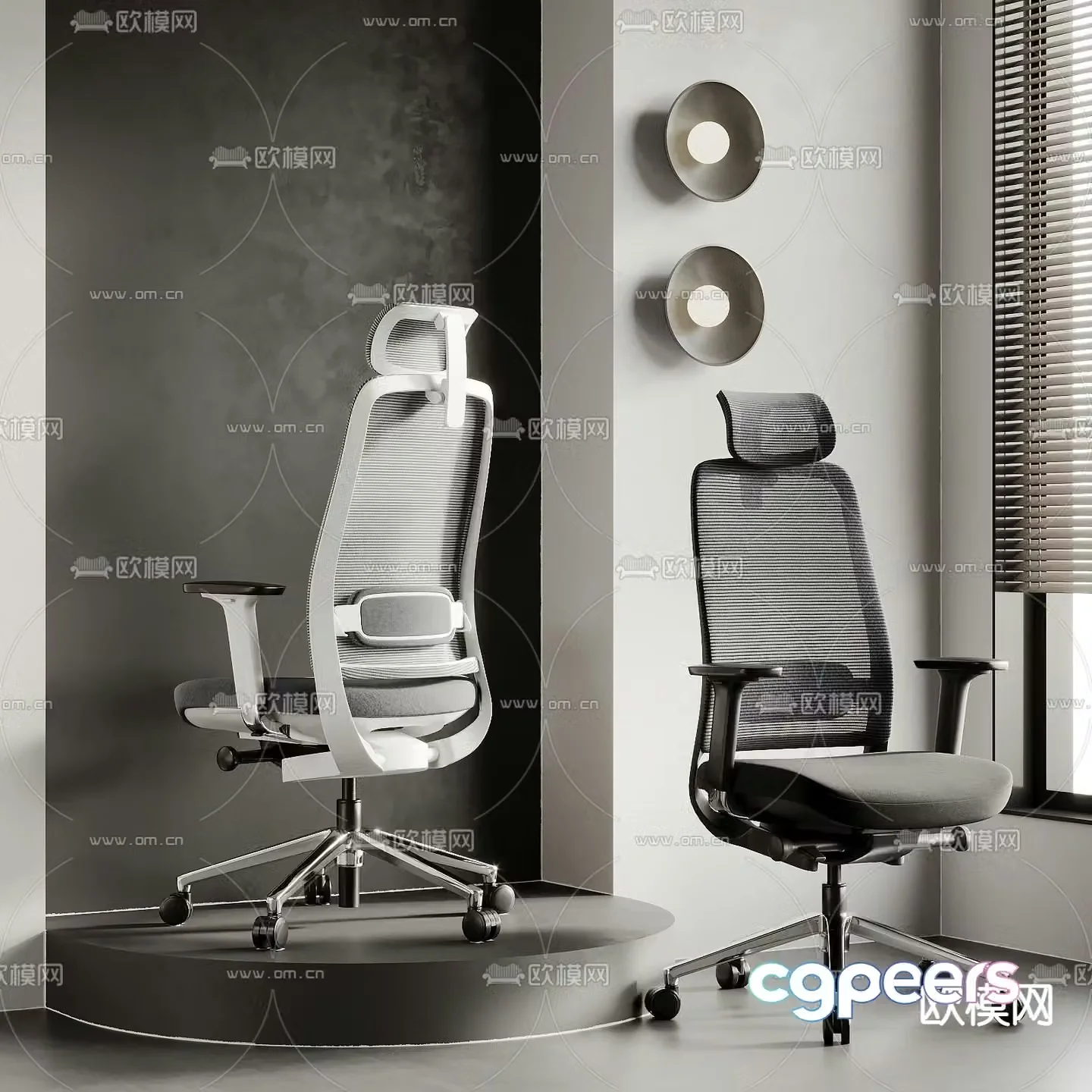 Office chair executive chair 3d model