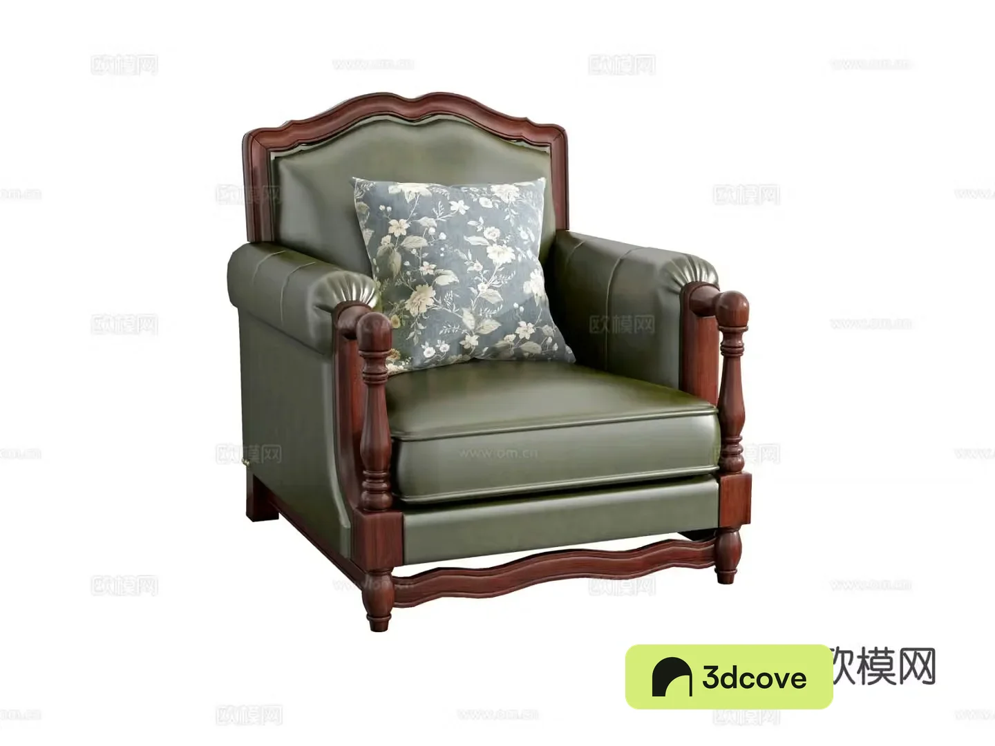 Single sofa leather sofa