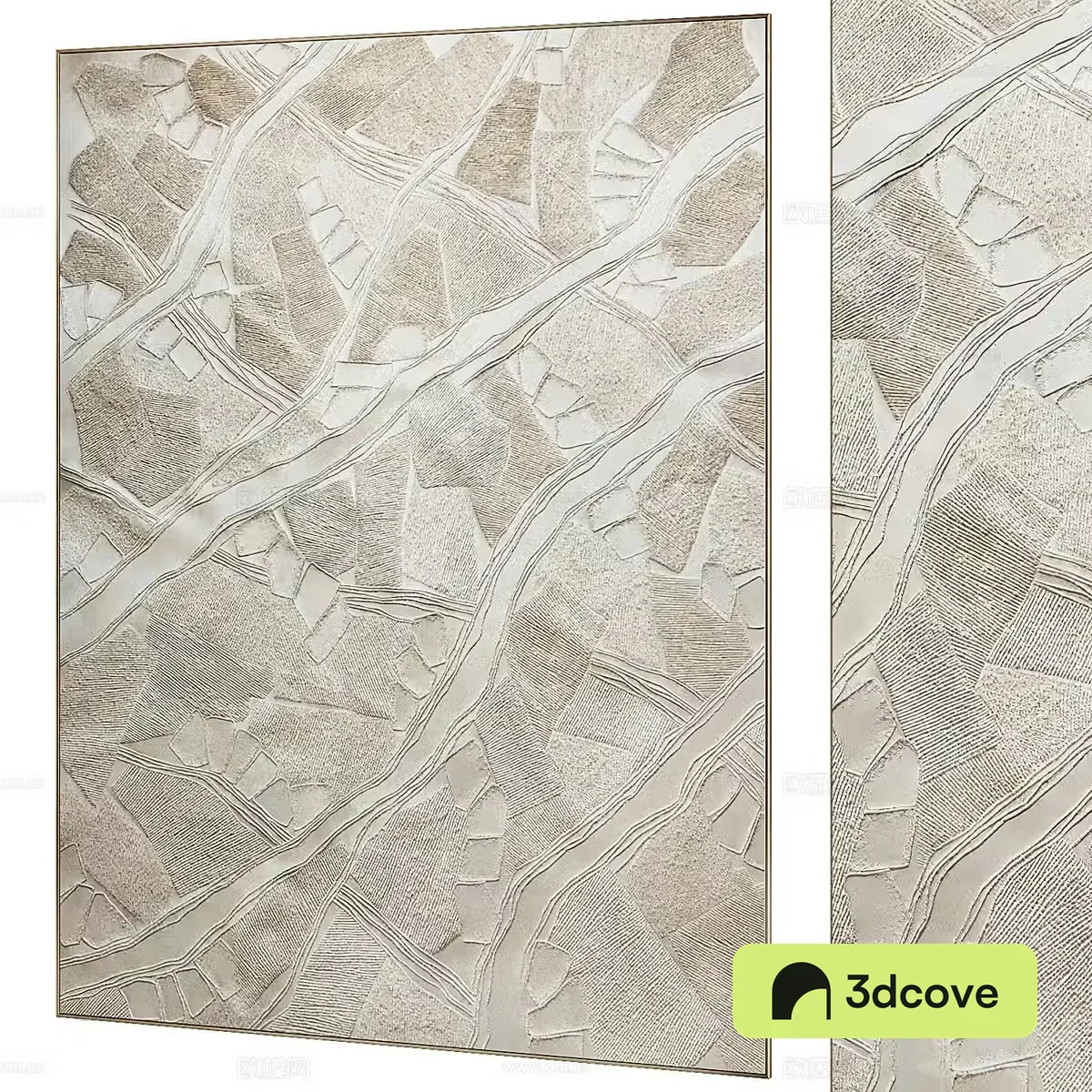Modern Antonin Anzil Bas-relief art hanging painting