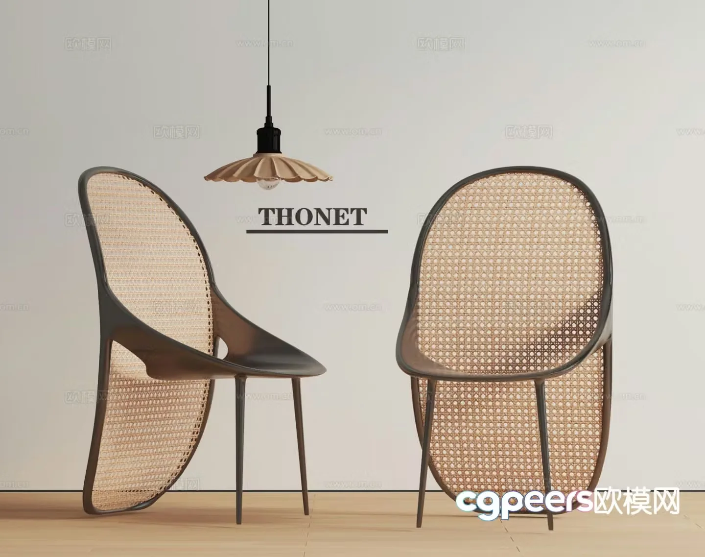 Middle style rattan chair dining chair su model