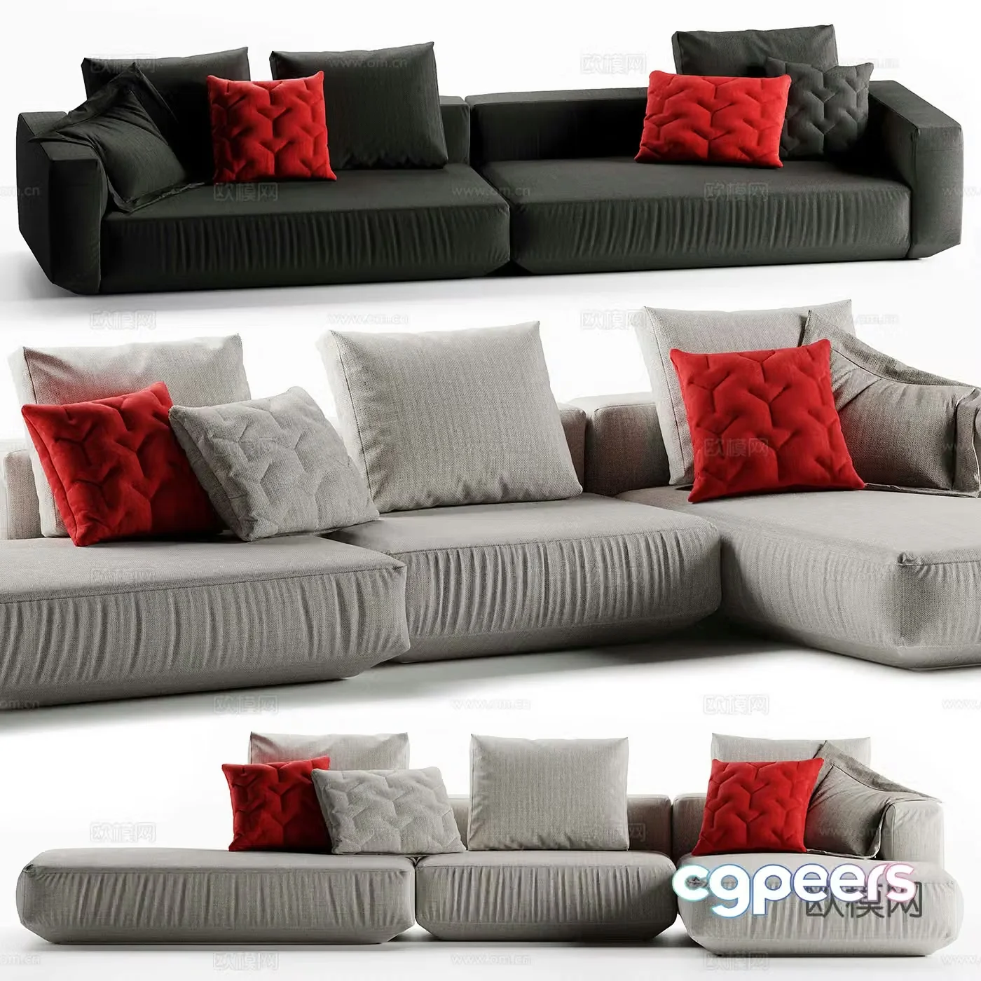 Corner sofa 3d model