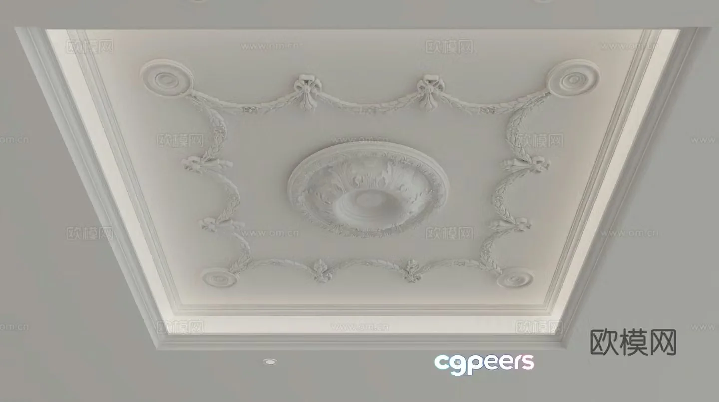 European style ceiling 3D model