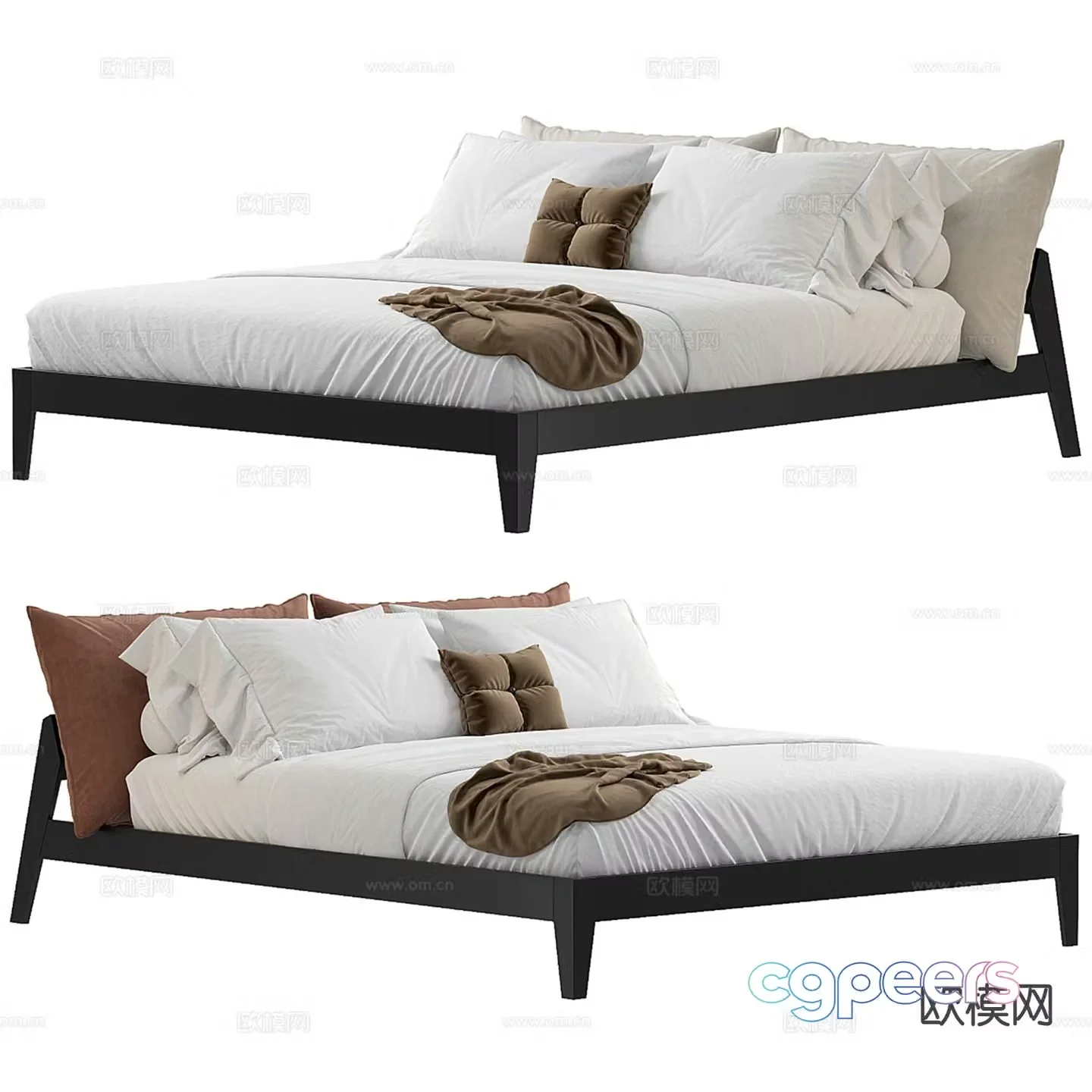 Divan.ru double bed 3d model