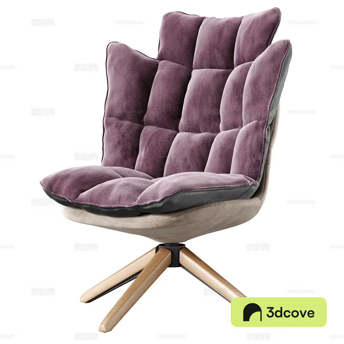 Modern Italian Husk Armchair