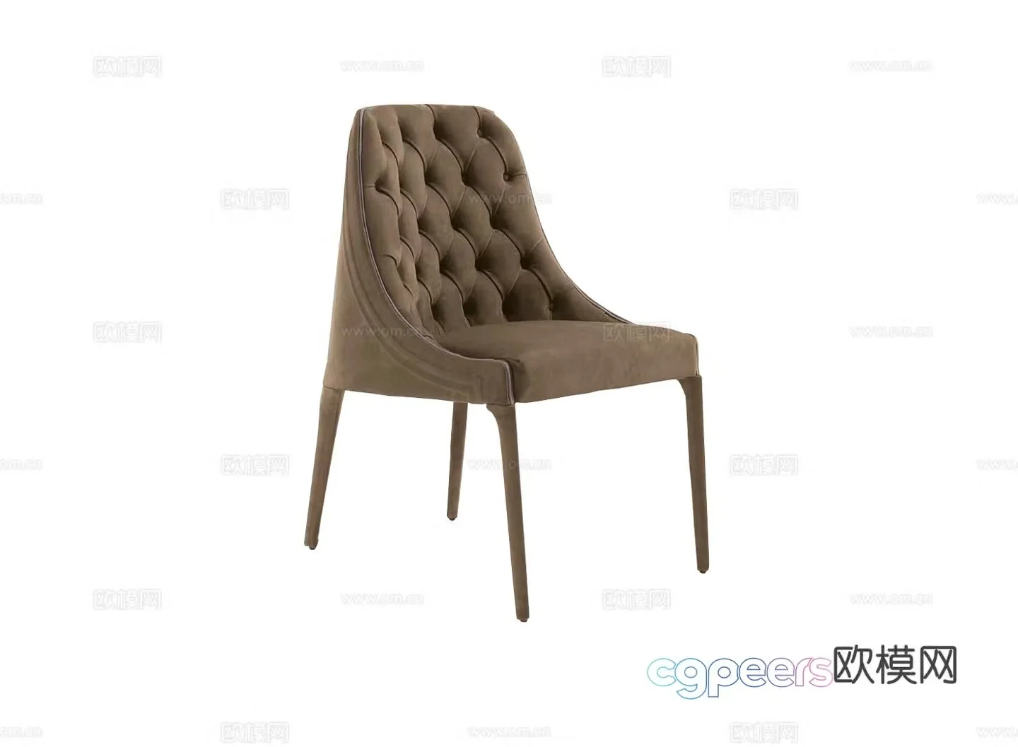 VittoriaFrigerio Single chair Chair 3d model