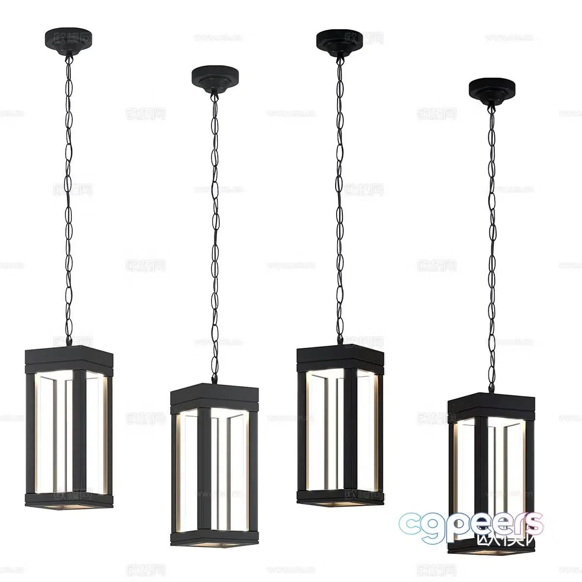 Creative chandelier restaurant chandelier 3d model